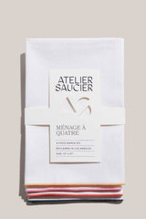 ATELIER SAUCIER Rainbow Twill Napkins | Set of 4 NAPKINS ATELIER SAUCIER 