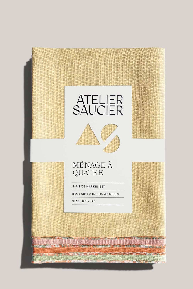 ATELIER SAUCIER The Santa Fe Napkins | Set of 4 NAPKINS ATELIER SAUCIER 