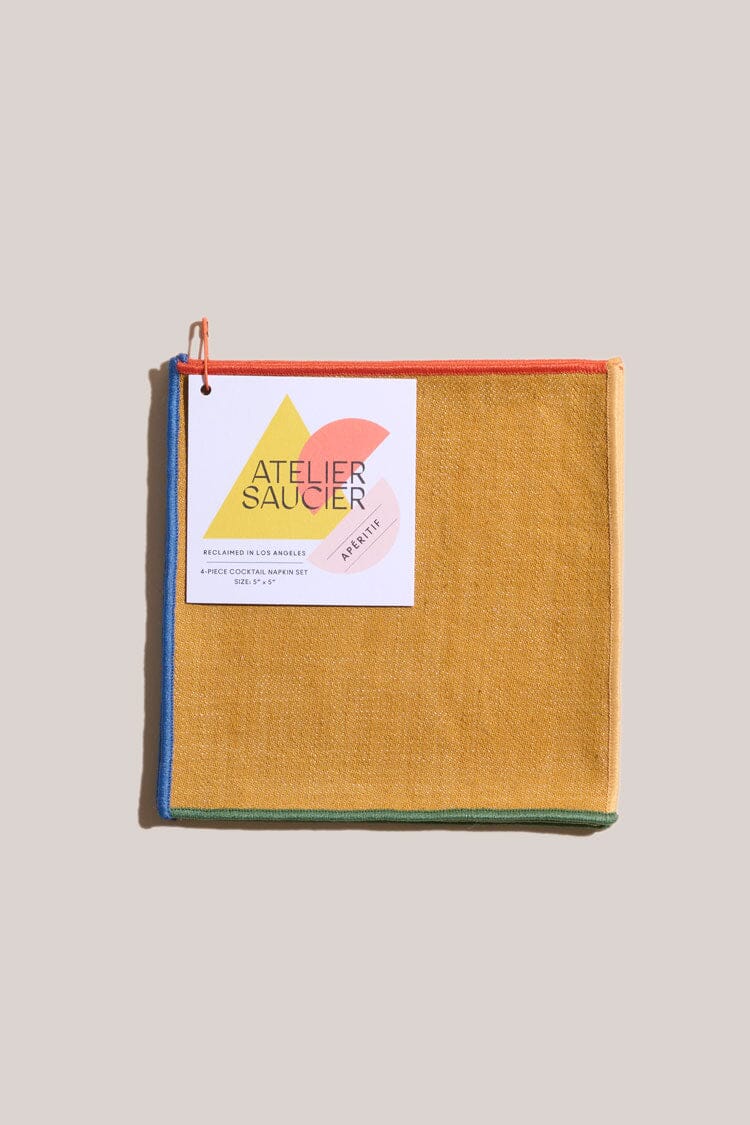 ATELIER SAUCIER The Toucan Cocktail Napkins | Set of 4 COCKTAIL NAPKINS ATELIER SAUCIER 