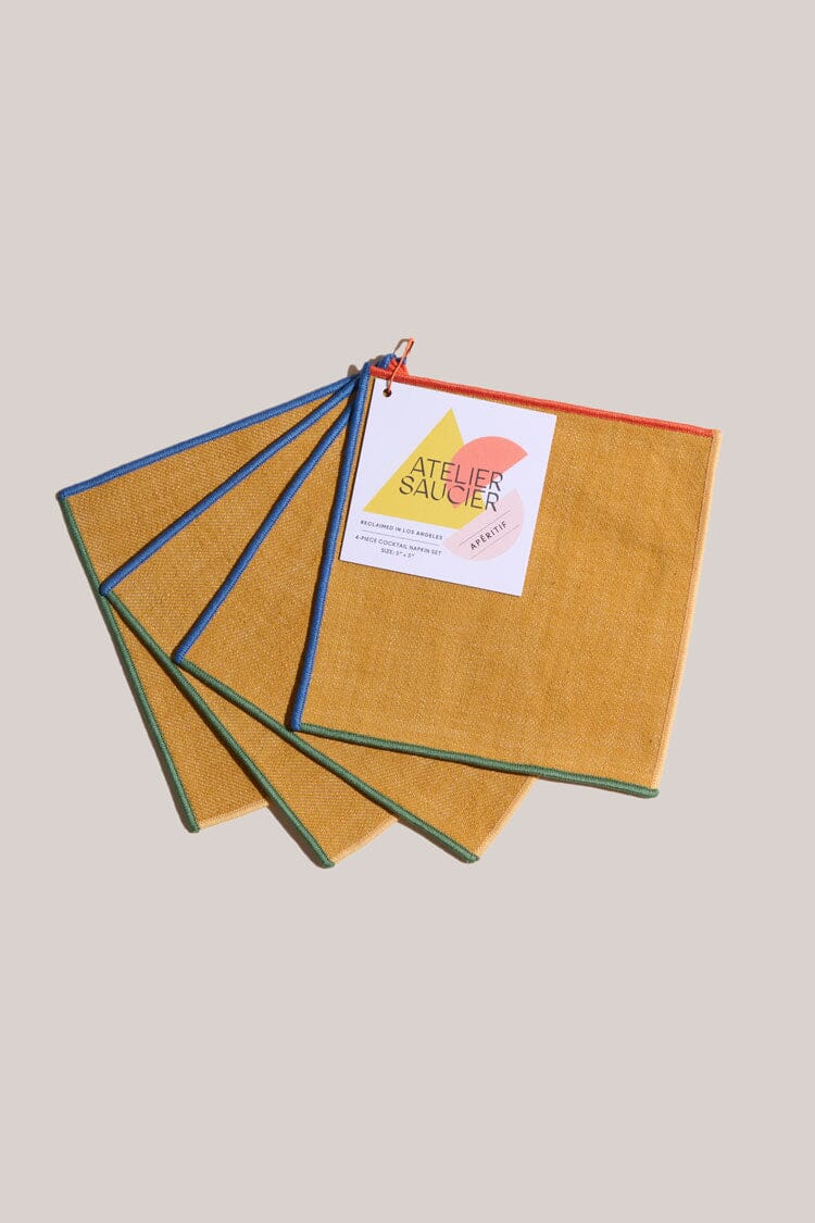 ATELIER SAUCIER The Toucan Cocktail Napkins | Set of 4 COCKTAIL NAPKINS ATELIER SAUCIER 