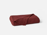 Avalon Organic Knit Throw Blankets and Throws Coyuchi Claret 