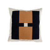 Barcelona Colorblock Throw Pillow Cover Throw Pillows Leah Singh Black 