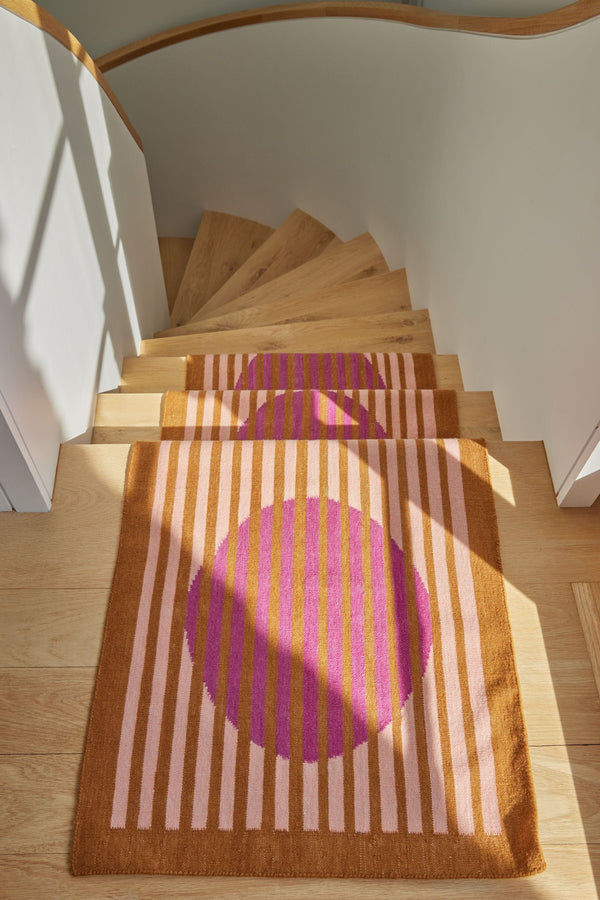 Barcelona Stripe Wool Runner Rug Runners Leah Singh 