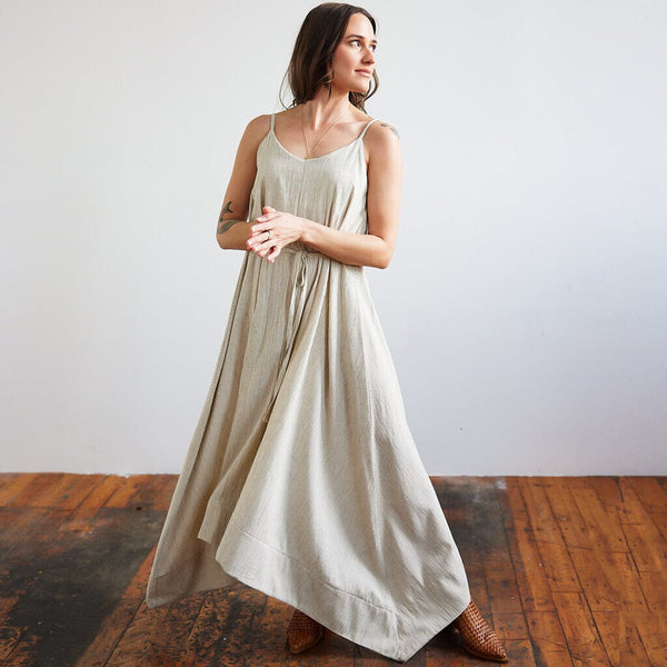 Belted Tank Dress Maxi Dresses Mulxiply 