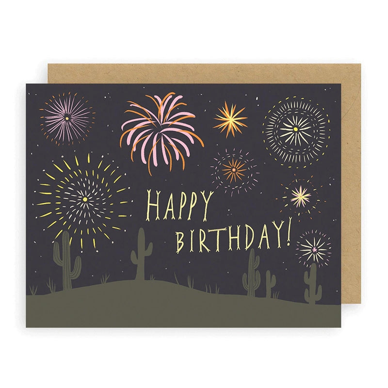 Birthday Fireworks Greeting Card Greeting Card Elana Gabrielle 