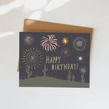 Birthday Fireworks Greeting Card Greeting Card Elana Gabrielle 