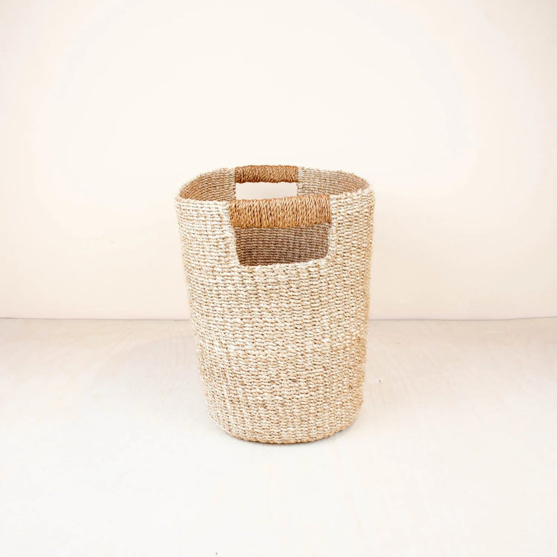 Black Oval Storage Hemp Basket Storage Baskets LIKHÂ 