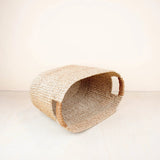 Black Oval Storage Hemp Basket Storage Baskets LIKHÂ 