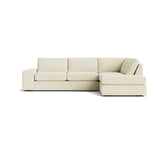 Blumen Bumper Sectional in Natural Latex - Cotton Bumper Sectional Medley Meadow Natural Bumper Left 112" 