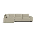 Blumen Bumper Sectional in Natural Latex - Leather Bumper Sectional Medley Tomo Smoke Bumper Left 112" 