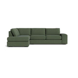 Blumen Bumper Sectional in Natural Latex - Linen Bumper Sectional Medley Juneberry Tarragon Bumper Left 112" 