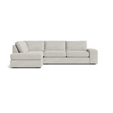 Blumen Bumper Sectional in Natural Latex - Linen Bumper Sectional Medley Stonecrop Natural Bumper Left 112" 