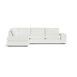 Blumen Bumper Sectional in Natural Latex - Recycled Polyester Bumper Sectional Medley Alpine Oyster Bumper Left 112" 