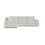 Blumen Corner Sectional in Natural Latex - Cotton Corner Sectional Medley Larkspur Hemp 82" x 112" 