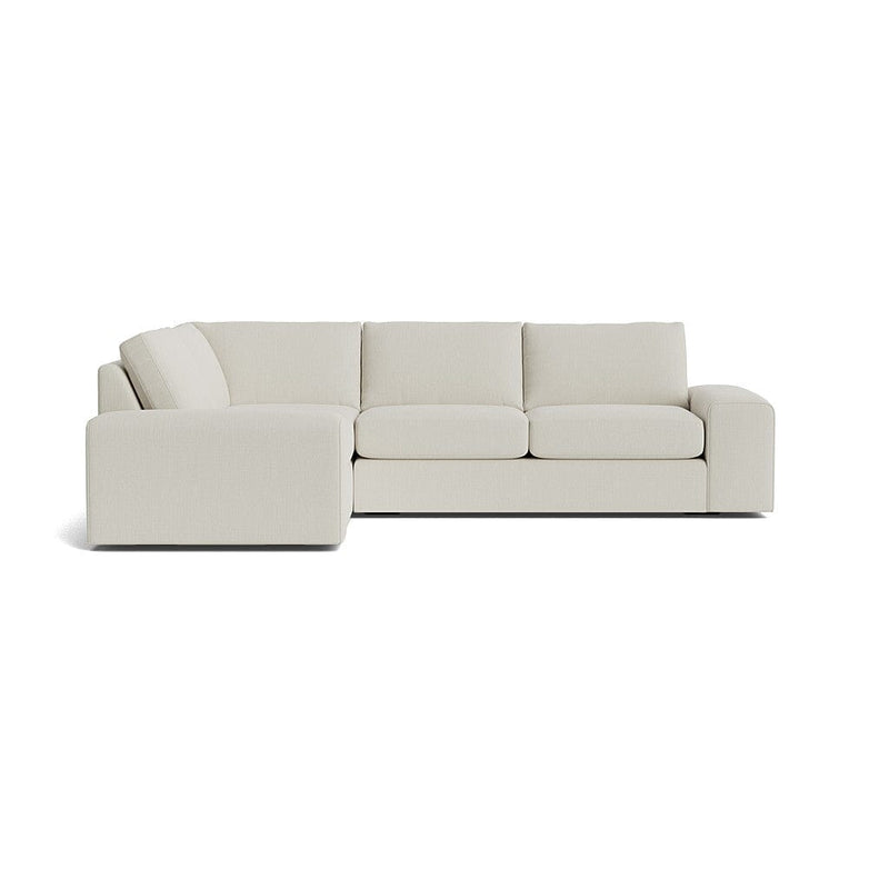 Blumen Corner Sectional in Natural Latex - Cotton Corner Sectional Medley Larkspur Hemp 82" x 112" 