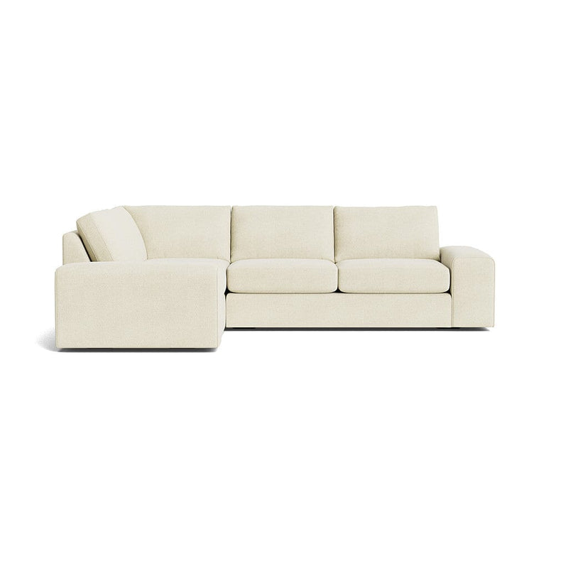 Blumen Corner Sectional in Natural Latex - Cotton Corner Sectional Medley Meadow Natural 82" x 112" 