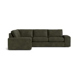 Blumen Corner Sectional in Natural Latex - Leather Corner Sectional Medley Bodie Moss 82" x 112" 