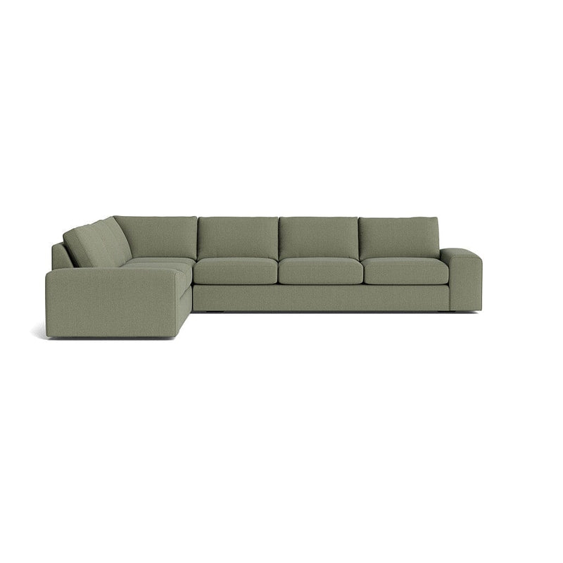 Blumen Corner Sectional in Natural Latex - Linen Corner Sectional Medley Juneberry Caribou 82" x 112" 