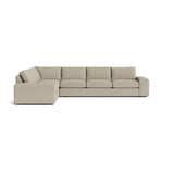 Blumen Corner Sectional in Natural Latex - Linen Corner Sectional Medley Juneberry Pebble 82" x 112" 