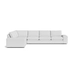 Blumen Corner Sectional in Natural Latex - Recycled Polyester Corner Sectional Medley Alpine Dove 82" x 112" 