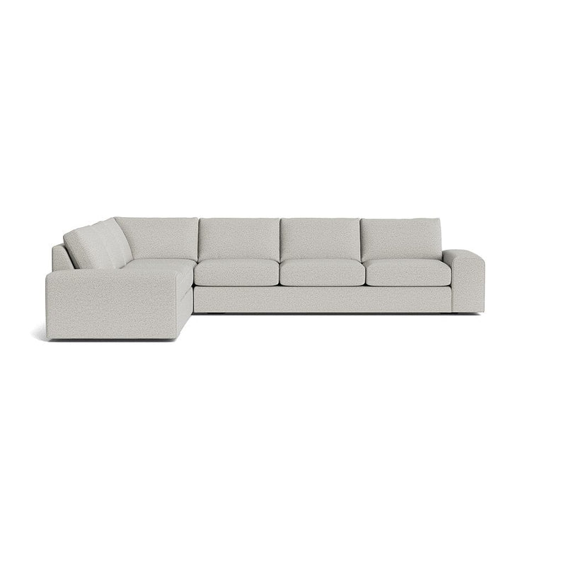 Blumen Corner Sectional in Natural Latex - Recycled Polyester Corner Sectional Medley Alpine Haze 82" x 112" 