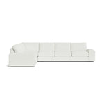 Blumen Corner Sectional in Natural Latex - Recycled Polyester Corner Sectional Medley Alpine Oyster 82" x 112" 