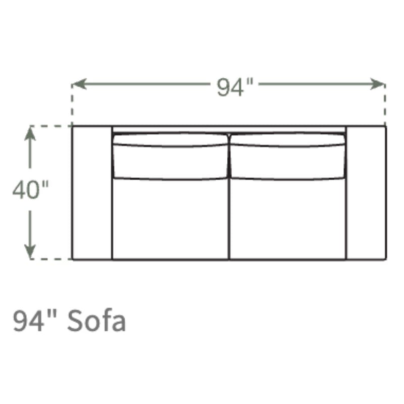 Blumen Sofa in Natural Latex - Cotton Sofa Medley 