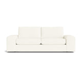 Blumen Sofa in Natural Latex - Cotton Sofa Medley Larkspur Pearl 84" Sofa 