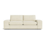 Blumen Sofa in Natural Latex - Cotton Sofa Medley Meadow Natural 84" Sofa 