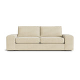 Blumen Sofa in Natural Latex - Cotton Sofa Medley Meadow Pebble 84" Sofa 