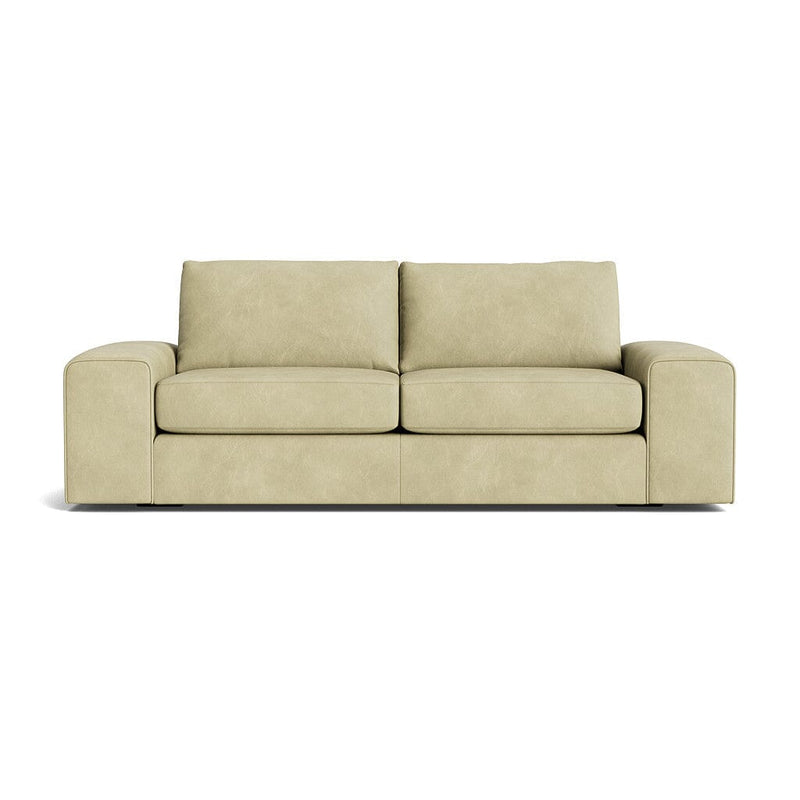 Blumen Sofa in Natural Latex - Leather Sofa Medley Bodie Linen 84" Sofa 