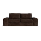 Blumen Sofa in Natural Latex - Leather Sofa Medley Palomar Molasses 84" Sofa 