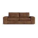 Blumen Sofa in Natural Latex - Leather Sofa Medley Palomar Saddle 84" Sofa 