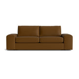 Blumen Sofa in Natural Latex - Leather Sofa Medley Tomo Chestnut 84" Sofa 