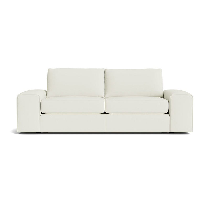 Blumen Sofa in Natural Latex - Leather Sofa Medley Tomo Cream 84" Sofa 