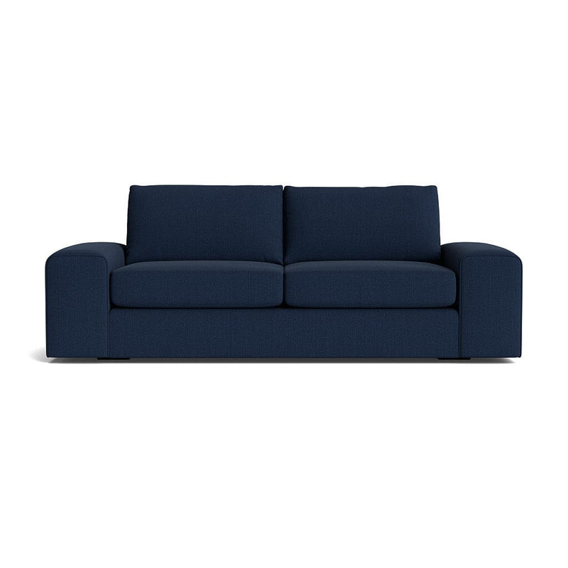 Blumen Sofa in Natural Latex - Linen Sofa Medley Juneberry Indigo 84" Sofa 