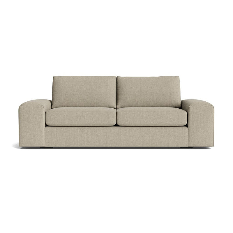 Blumen Sofa in Natural Latex - Linen Sofa Medley Juneberry Pebble 84" Sofa 