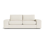 Blumen Sofa in Natural Latex - Linen Sofa Medley Juneberry Porridge 84" Sofa 