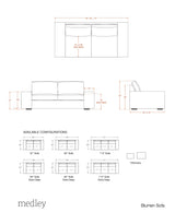 Blumen Sofa in Natural Latex - Recycled Polyester Sofa Medley 