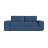 Blumen Sofa in Natural Latex - Recycled Polyester Sofa Medley Alpine French Blue 84" Sofa 