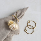 Brass Napkin Ring Set Napkin Rings Mulxiply 