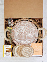 Bread Warmer Gift Box with Tea and Cookies