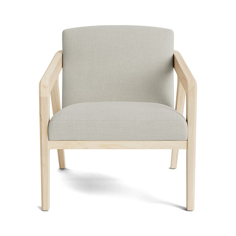 Burr Accent Chair in Natural Latex - Cotton Accent Chair Medley Maple Larkspur Hemp 