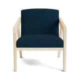 Burr Accent Chair in Natural Latex - Cotton Accent Chair Medley Maple Larkspur Indigo 