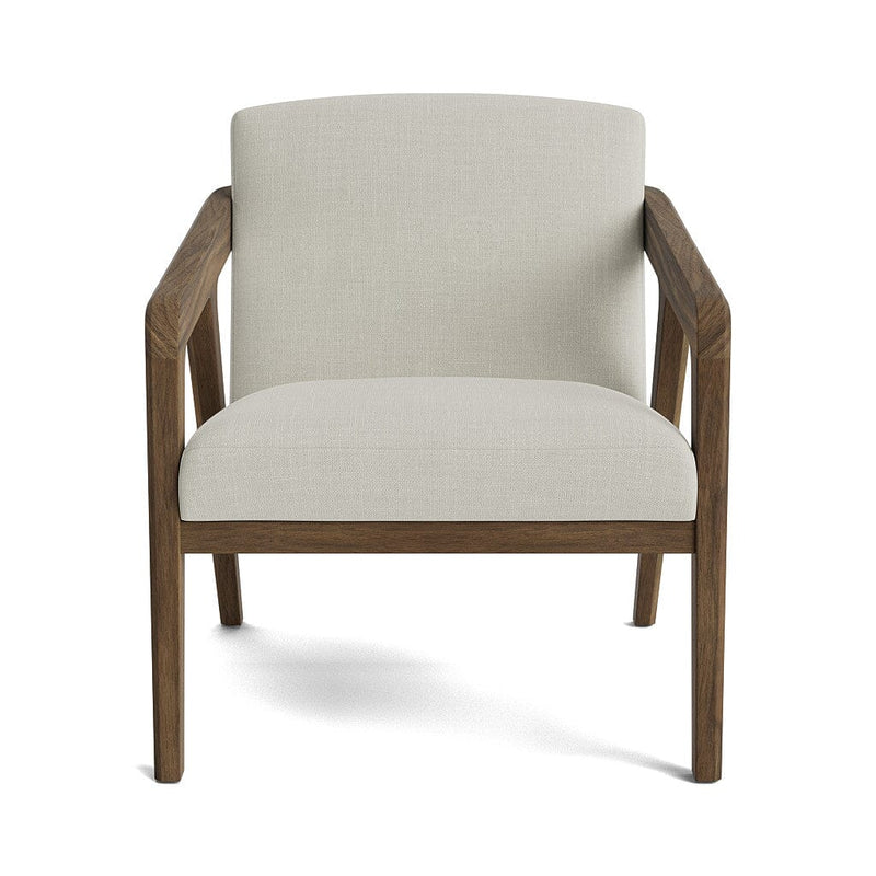 Burr Accent Chair in Natural Latex - Cotton Accent Chair Medley Walnut Larkspur Hemp 