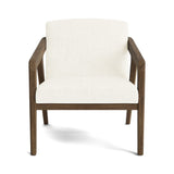 Burr Accent Chair in Natural Latex - Cotton Accent Chair Medley Walnut Larkspur Pearl 