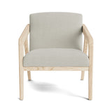 Burr Accent Chair in Natural Latex - Cotton Accent Chair Medley White Oak Larkspur Hemp 