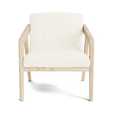 Burr Accent Chair in Natural Latex - Cotton Accent Chair Medley White Oak Larkspur Pearl 