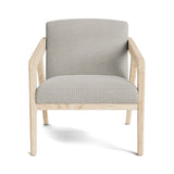 Burr Accent Chair in Natural Latex - Cotton Accent Chair Medley White Oak Meadow Dove 