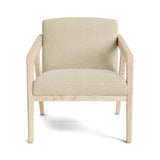 Burr Accent Chair in Natural Latex - Cotton Accent Chair Medley White Oak Meadow Pebble 